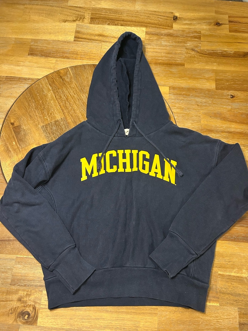 Navy University of Michigan Hooded Sweatshirt Hoodie